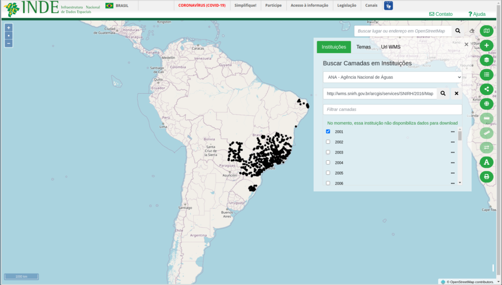 visualizador de Dados da INDE