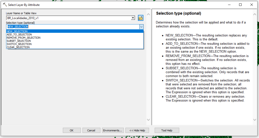 Select Layer by Attribute (Toolbox)